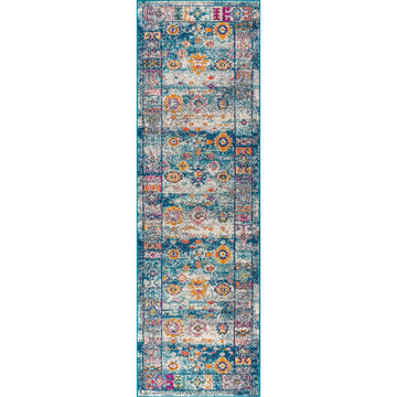 Vibrant bohemian Flair Boho Vintage Medallion Area Rug